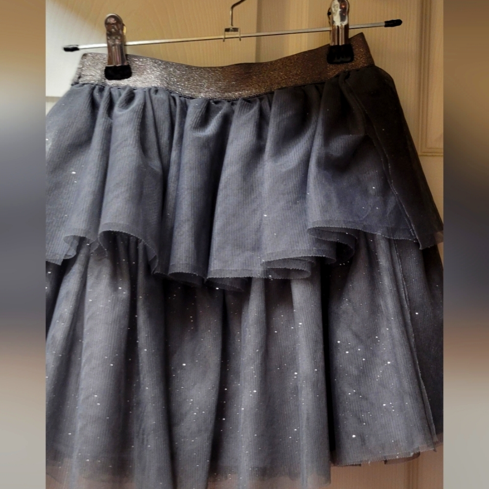 H&m layered tutu skirt sz 4-6girls gray